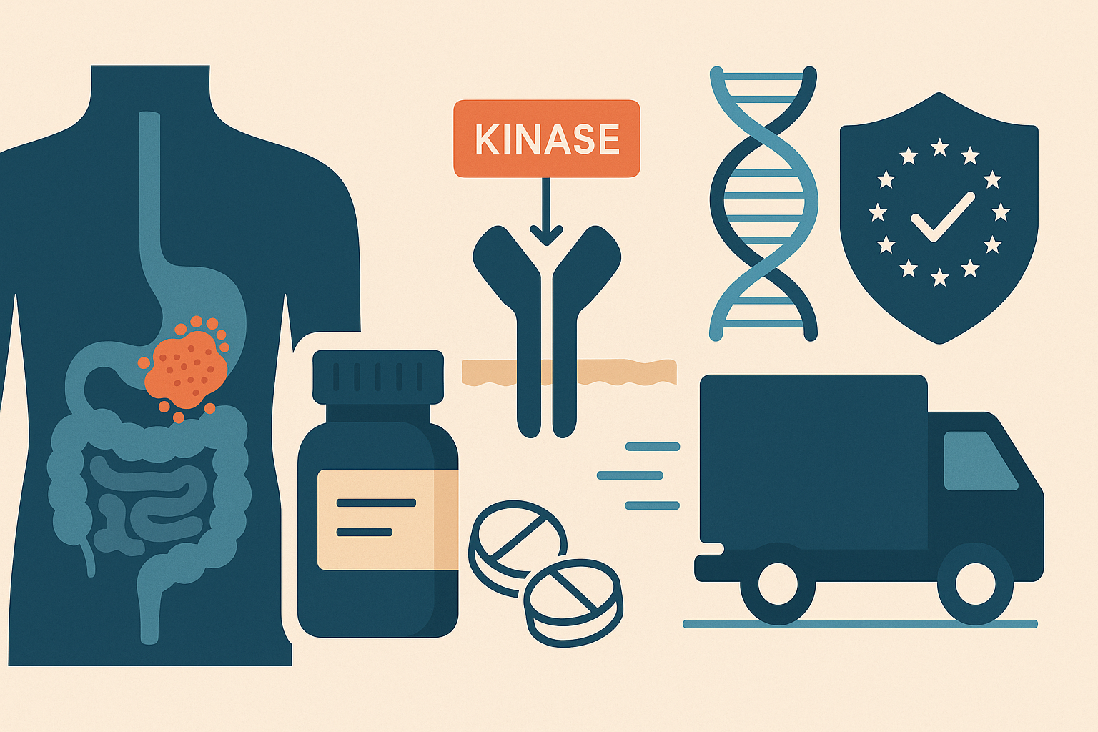 Qinlock (Ripretinib) Indications, Dosing, Safety, Cost and Customs-Free EU Delivery via OrphanDrug.co.uk